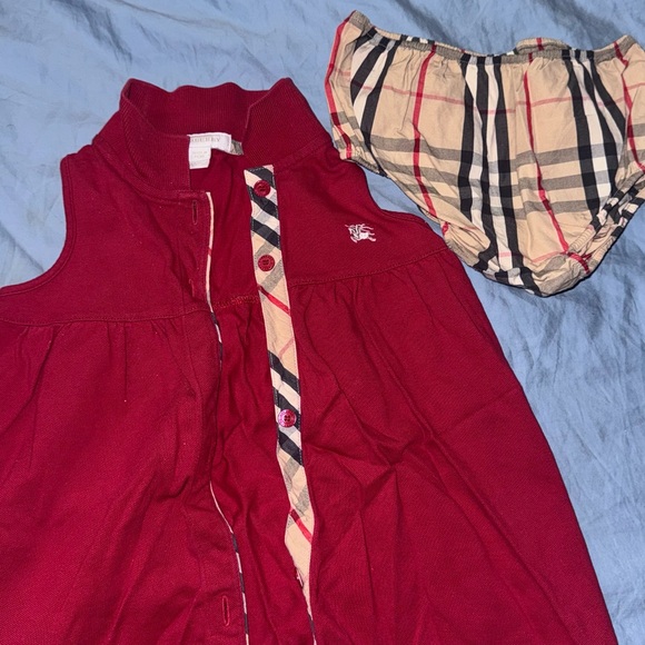 sachin and babi light blue dress Burberry Red and Beige Kids Casual Dress